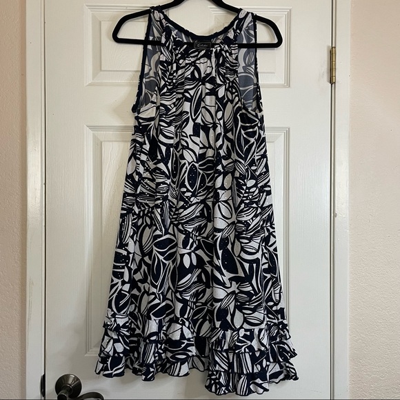 dressbarn Dresses & Skirts - Dress by Dressbarn collection.  Sleeveless, Ruffle hem, halter neck.  Sz.  XL